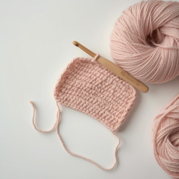 Light pink wool